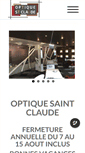 Mobile Screenshot of optique-saintclaude.fr